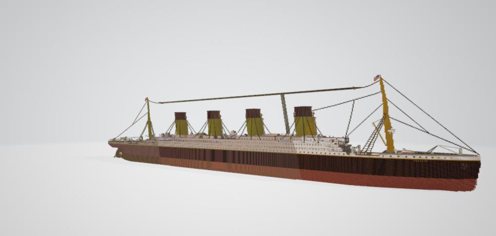 我的世界泰坦尼克號3D打印模型