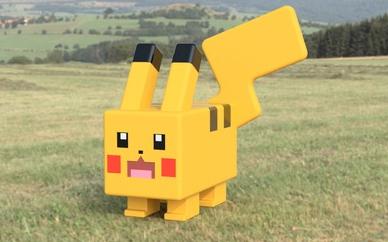 方塊皮卡丘3D打印模型
