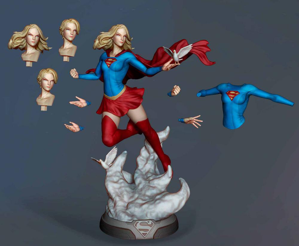 女超人 和平鴿版3D打印模型