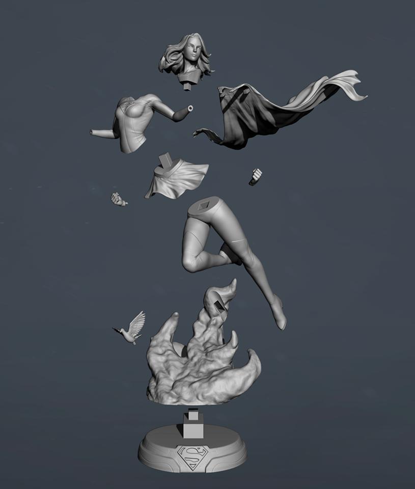 女超人 和平鴿版3D打印模型