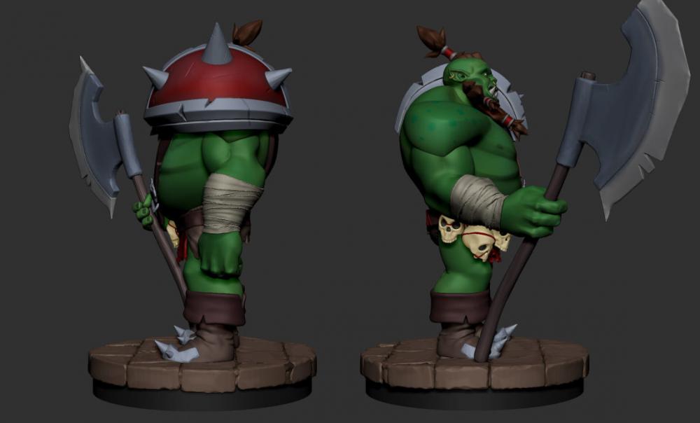 杜羅克 獸人3D打印模型