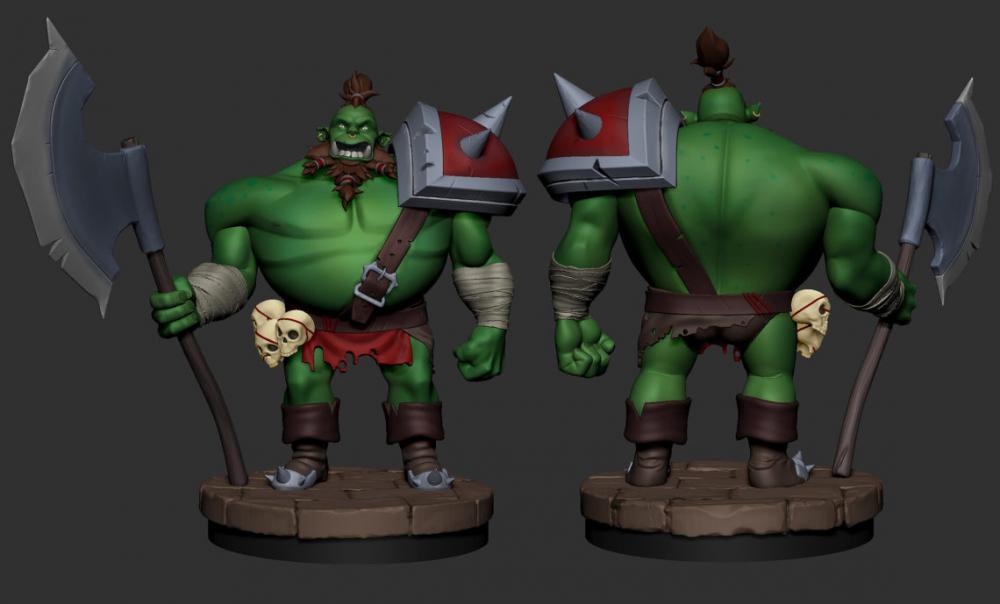 杜羅克 獸人3D打印模型