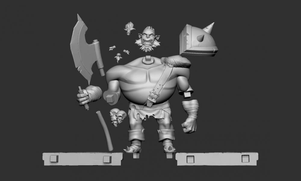 杜羅克 獸人3D打印模型