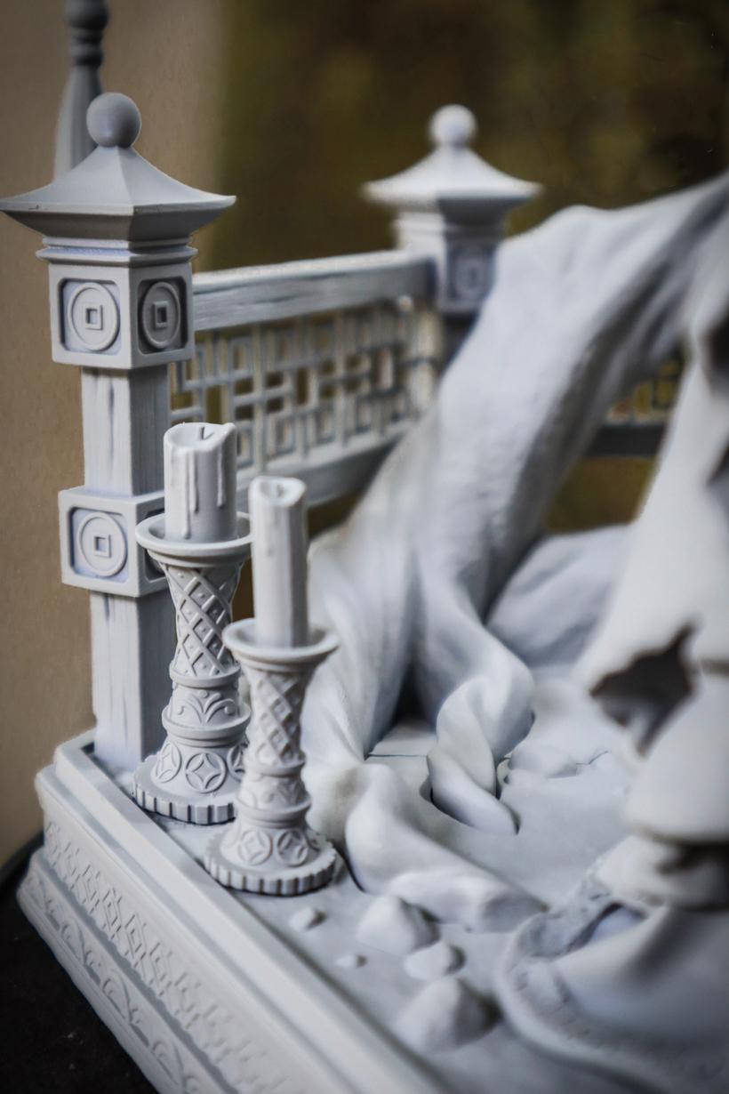 冬梅 中國(guó)古風(fēng)舞娘3D打印模型