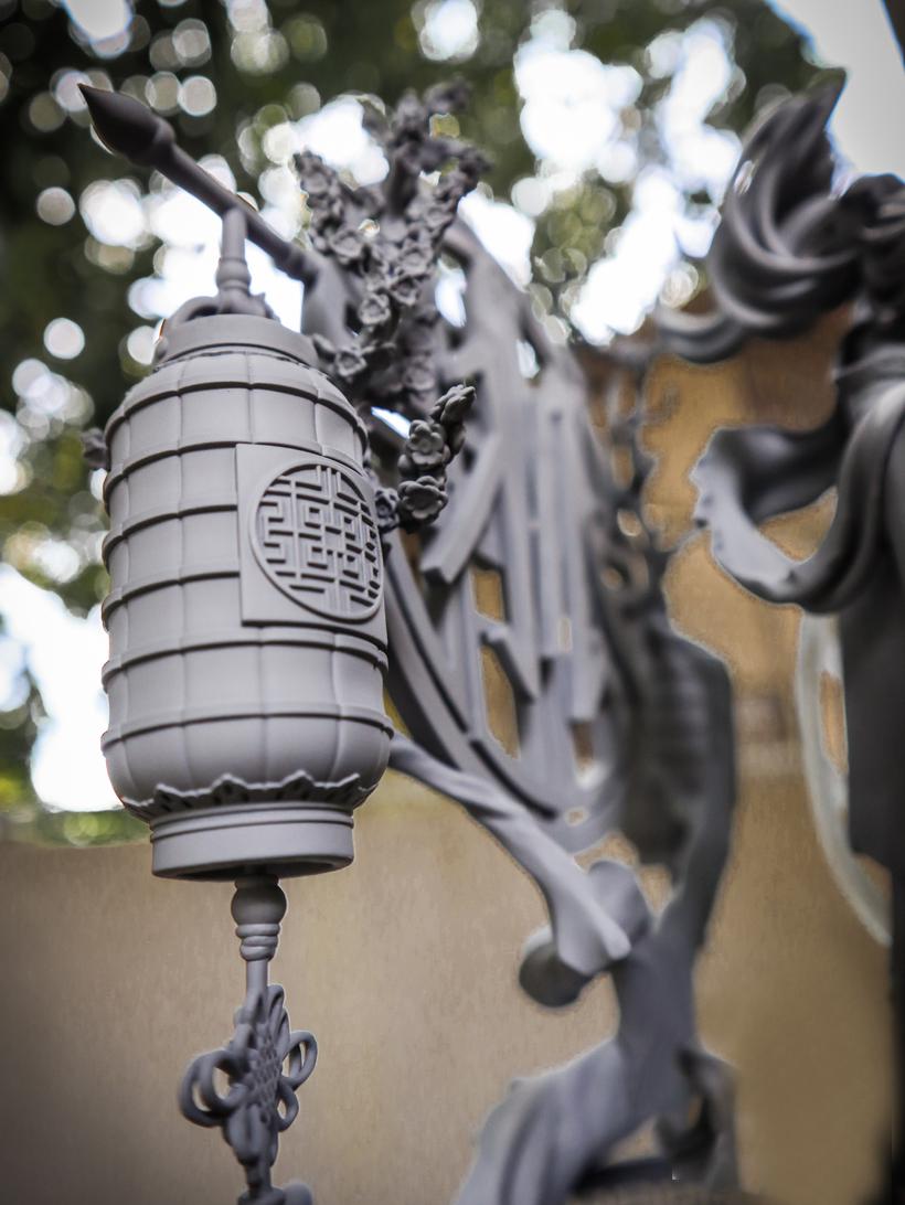 冬梅 中國(guó)古風(fēng)舞娘3D打印模型