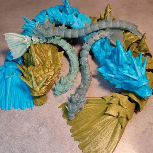 鉸接式暴鯉龍3D打印模型