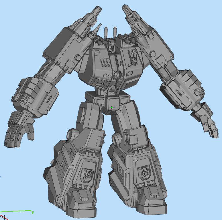 變形金剛 G1猛大帥3D打印模型