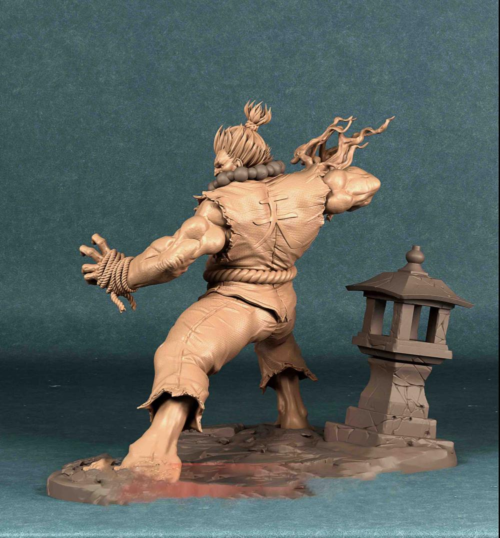豪鬼 街頭霸王3D打印模型