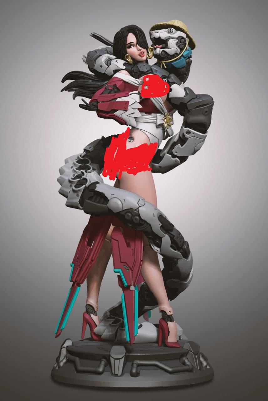 海賊王女帝機(jī)械漢庫克3D打印模型