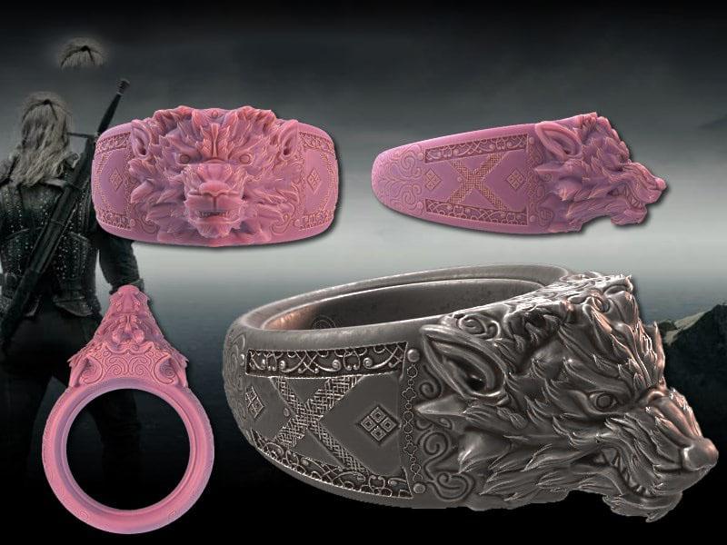 獵魔人戒指3D打印模型