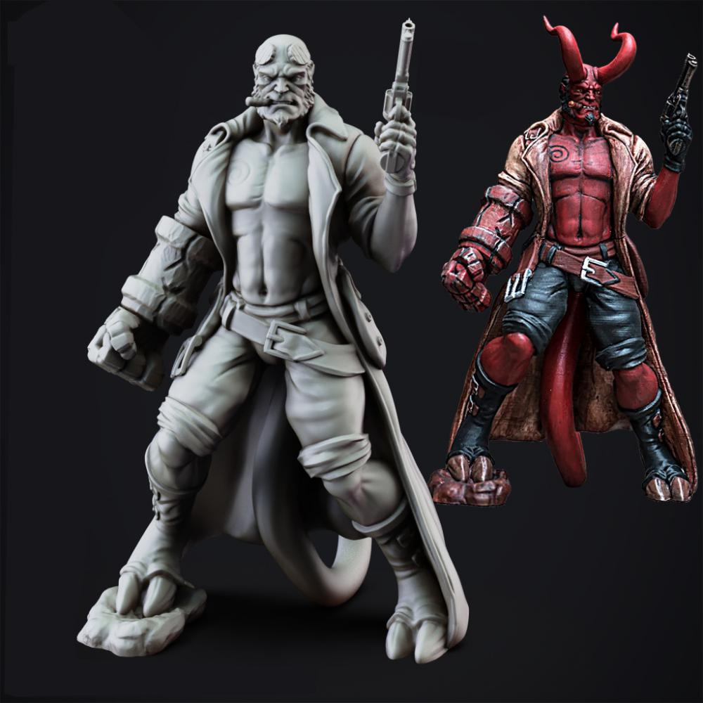 地獄男爵 持槍3D打印模型