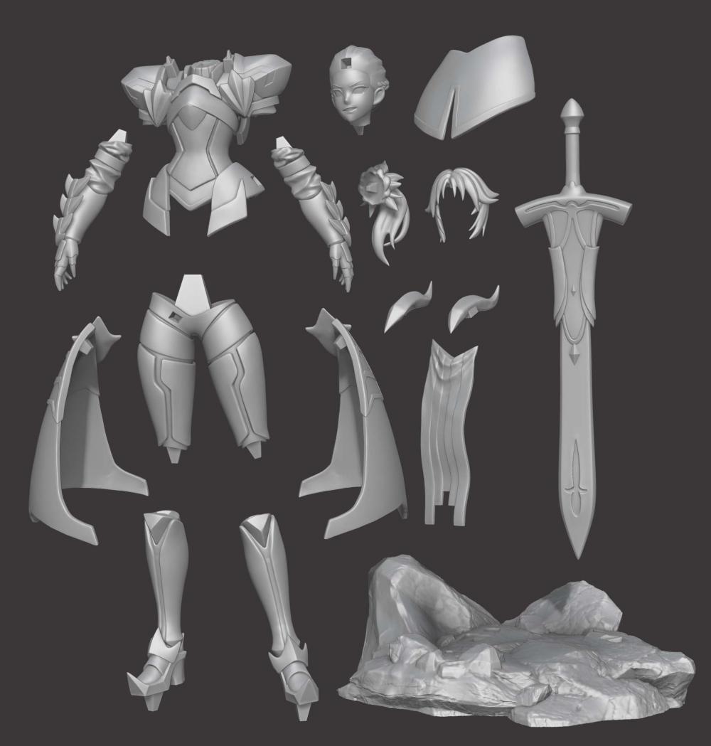 莫德雷德 圓桌騎士3D打印模型