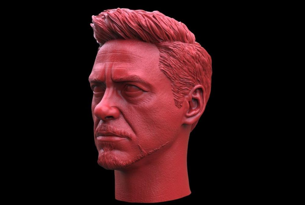 鋼鐵俠 托尼 高精 頭雕 圓雕 3D打印模型