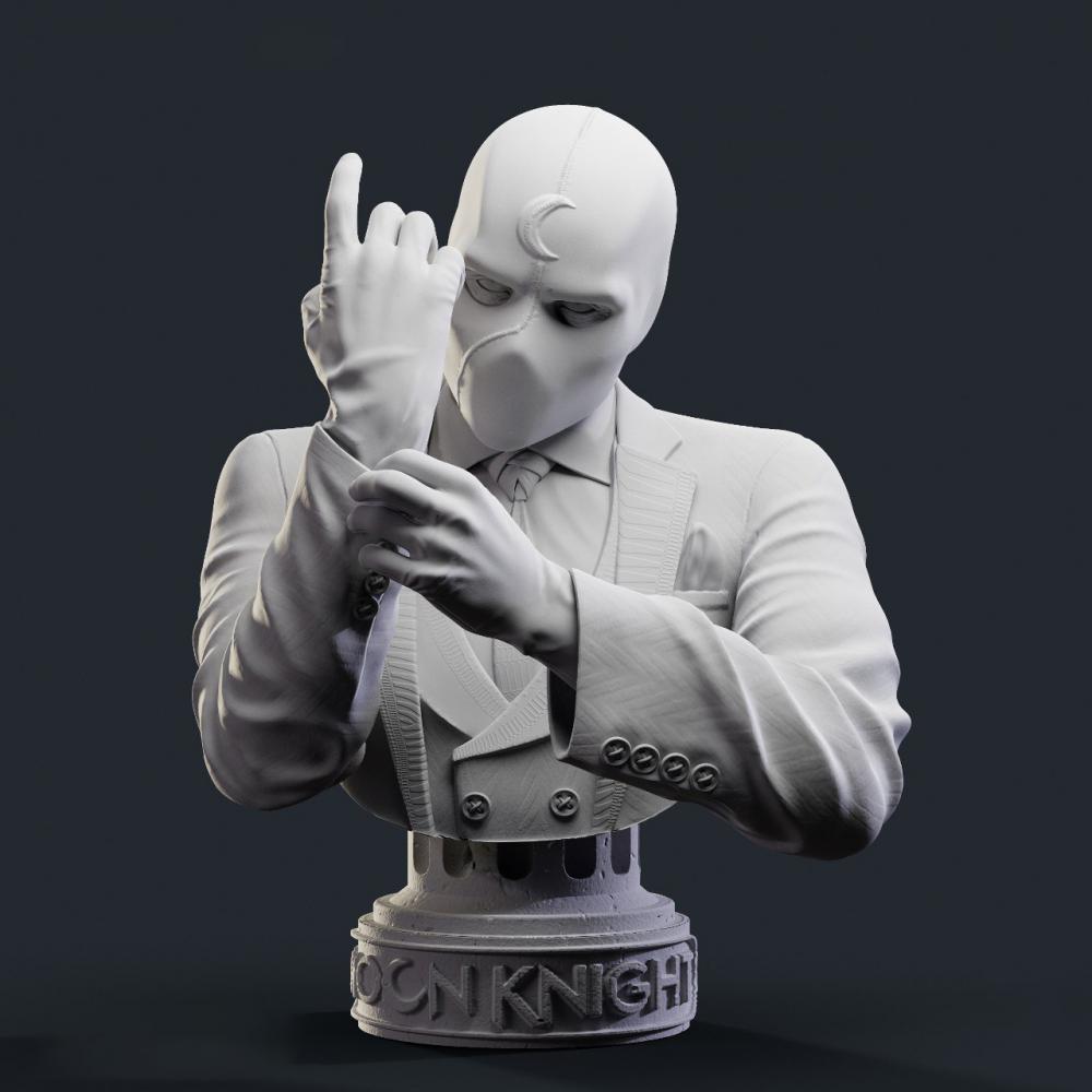 月光騎士 胸雕3D打印模型