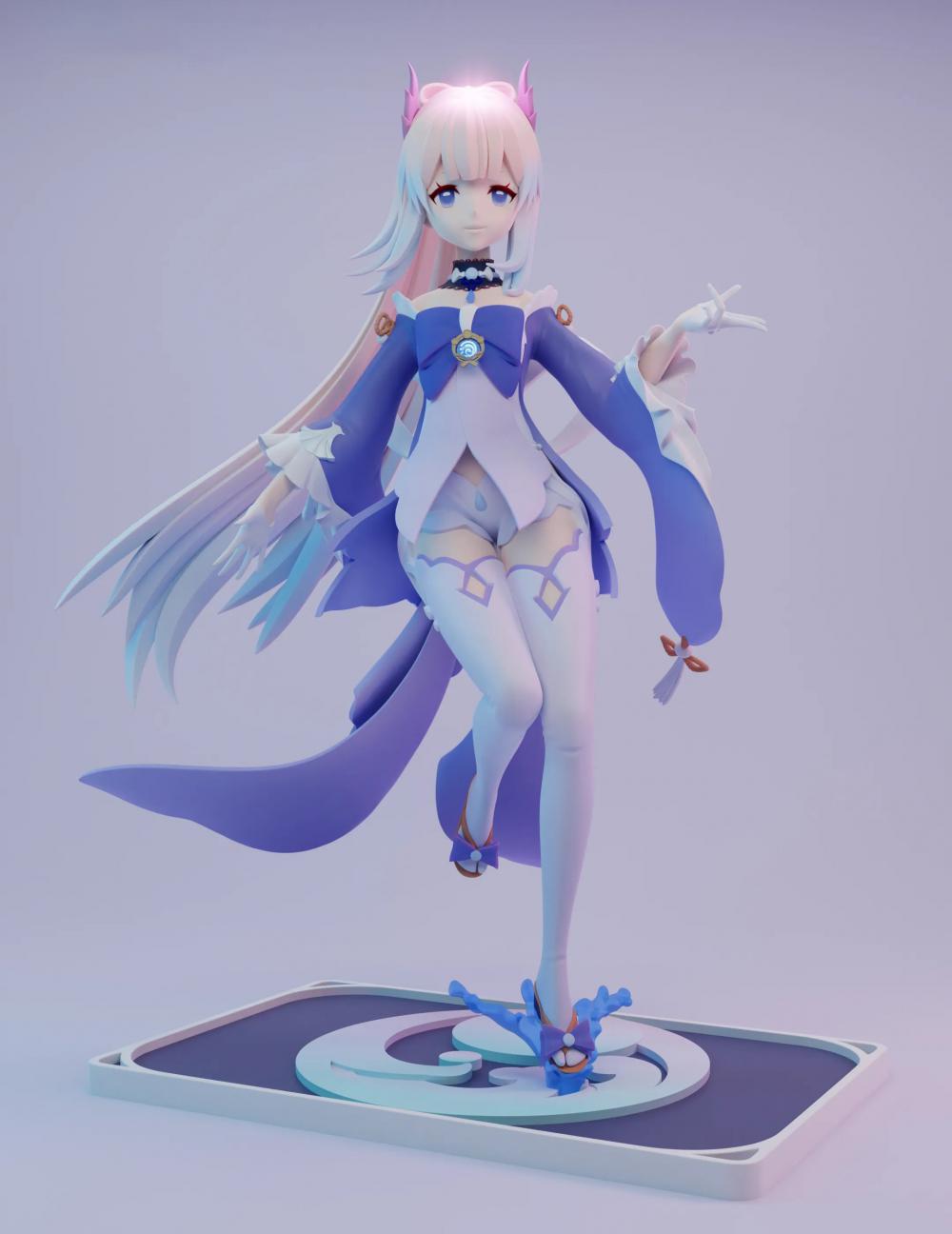 珊瑚宮心海 原神3D打印模型