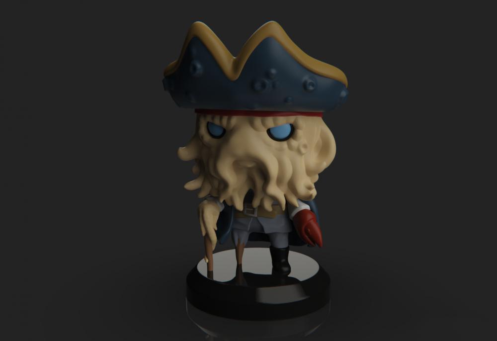 戴維瓊斯 Q版3D打印模型