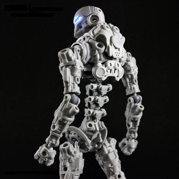 高可動骨骼兵人（可換外裝甲）3D打印模型