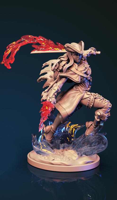 獵人女戰(zhàn)士 多形態(tài)3D打印模型