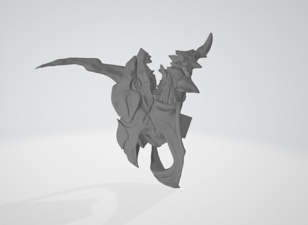 EVA初號機暴走胸像3D打印模型