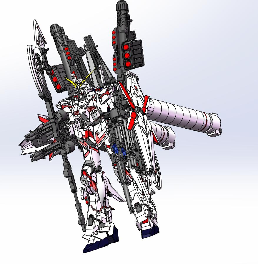 獨(dú)角獸高達(dá)3D打印模型