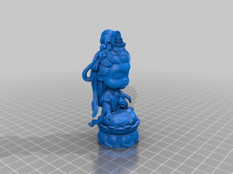 夢(mèng)幻萌觀音3D打印模型