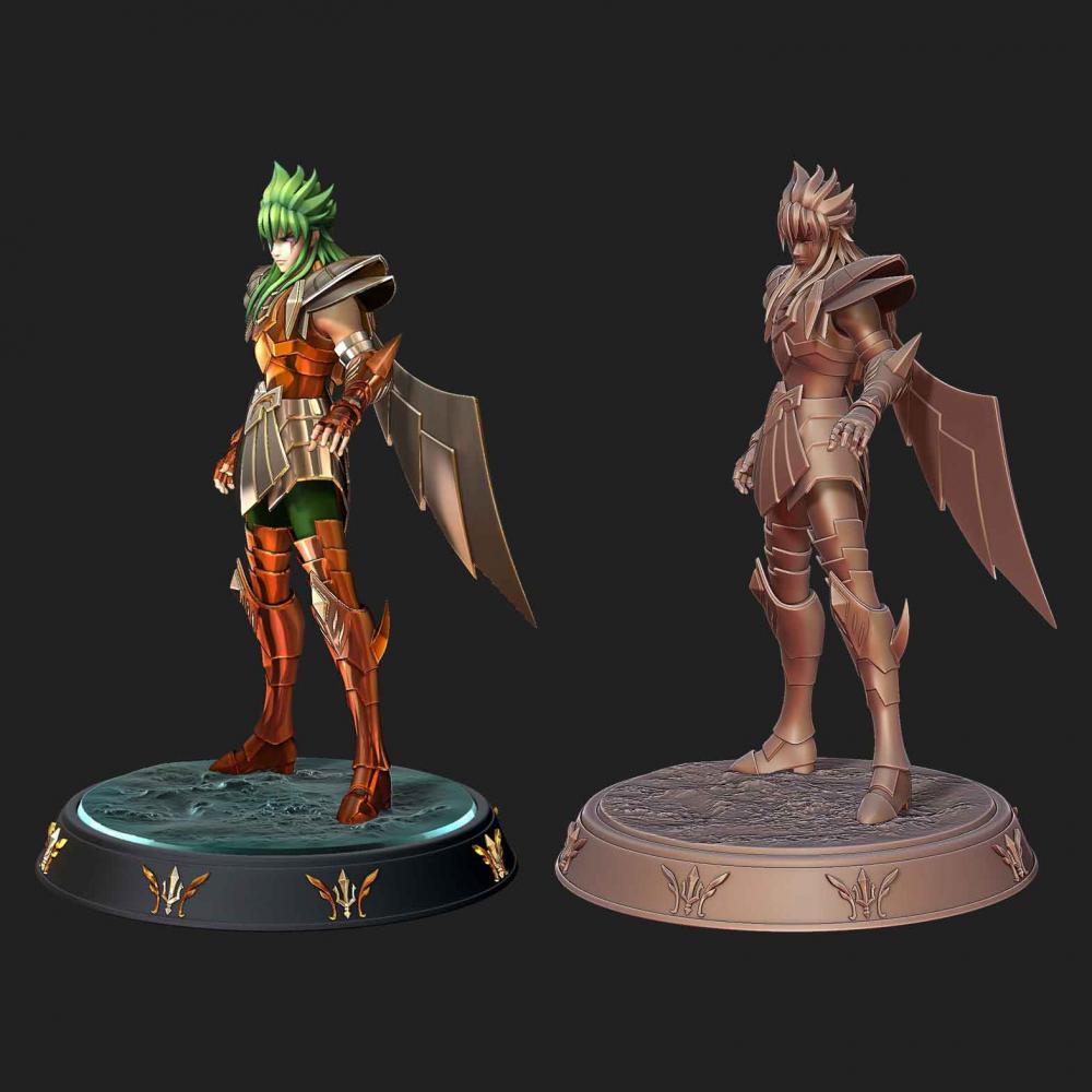 圣斗士?；势?魔鬼魚3D打印模型