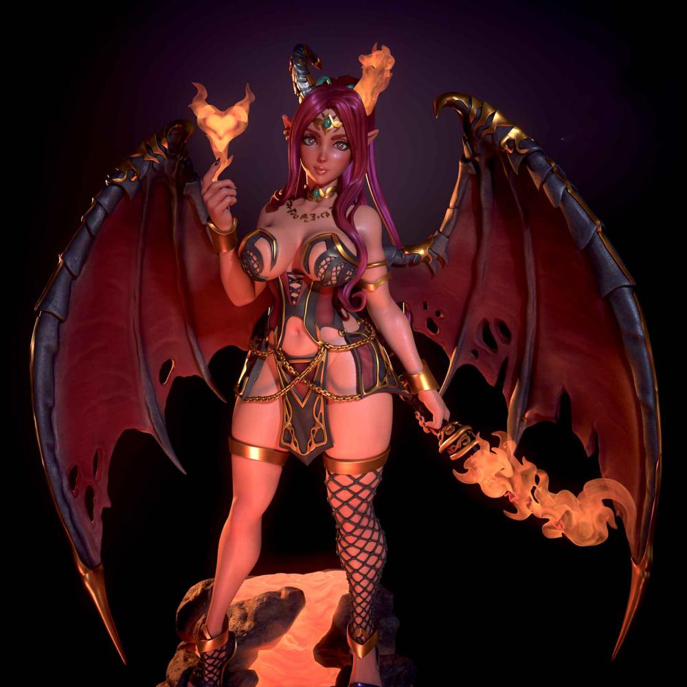 地獄魅魔3D打印模型