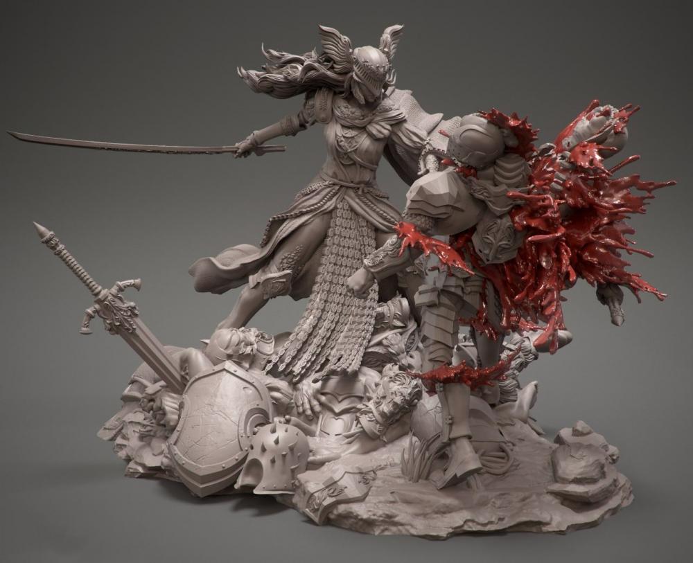 艾爾登法環(huán)女武神場(chǎng)景3D打印模型