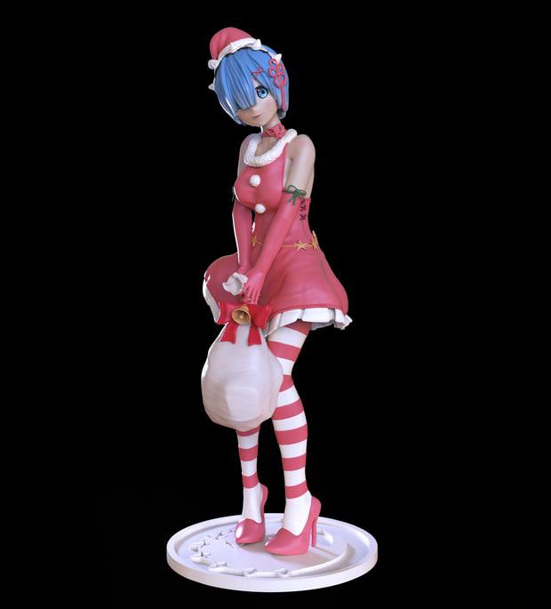 圣誕蕾姆 REM3D打印模型