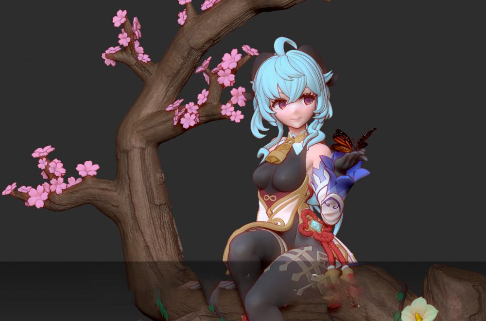 甘雨 櫻花版3D打印模型