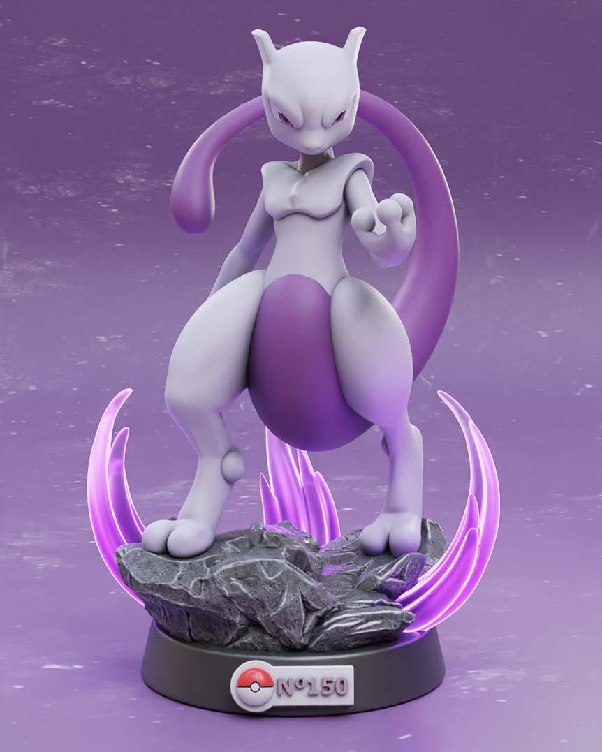 超夢(mèng) 寶可夢(mèng)3D打印模型