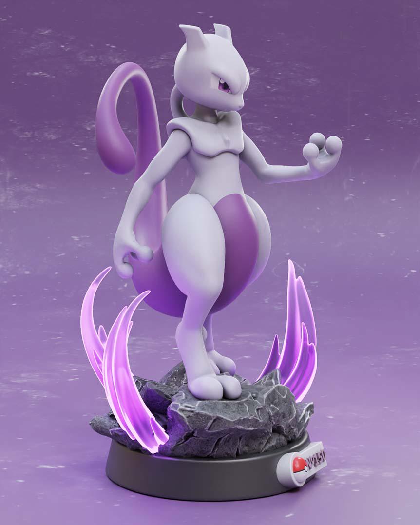 超夢 寶可夢3D打印模型