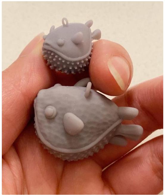 可愛(ài)的河豚3D打印模型