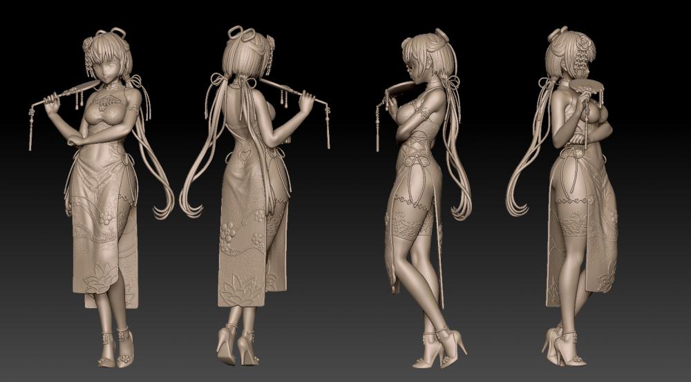 洛天依3D打印模型