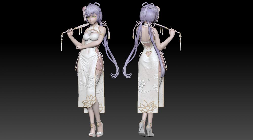 洛天依3D打印模型