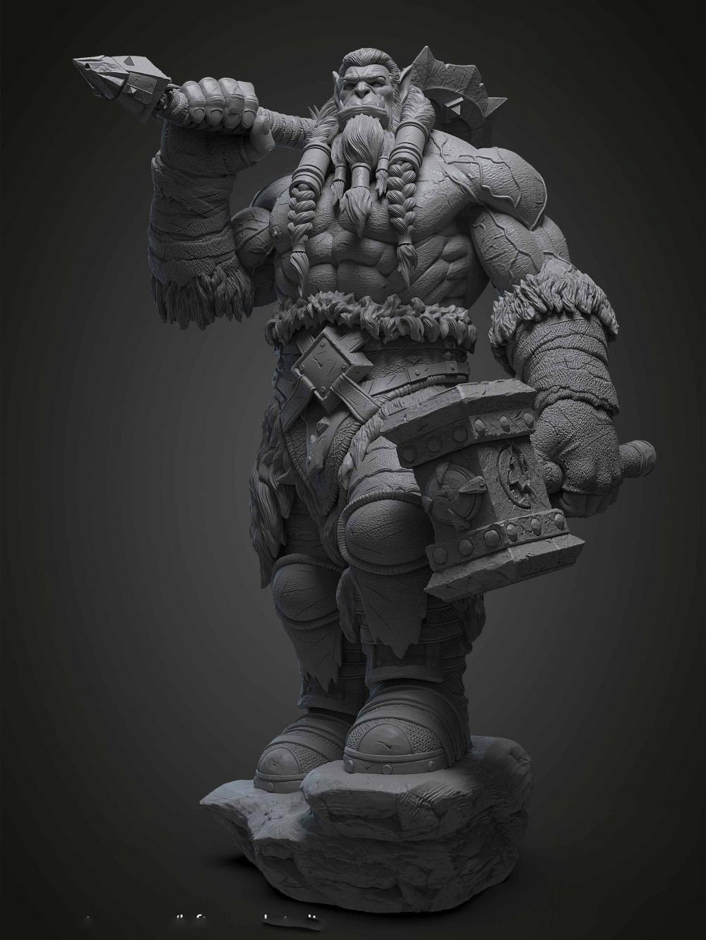 薩爾 部落大酋長3D打印模型