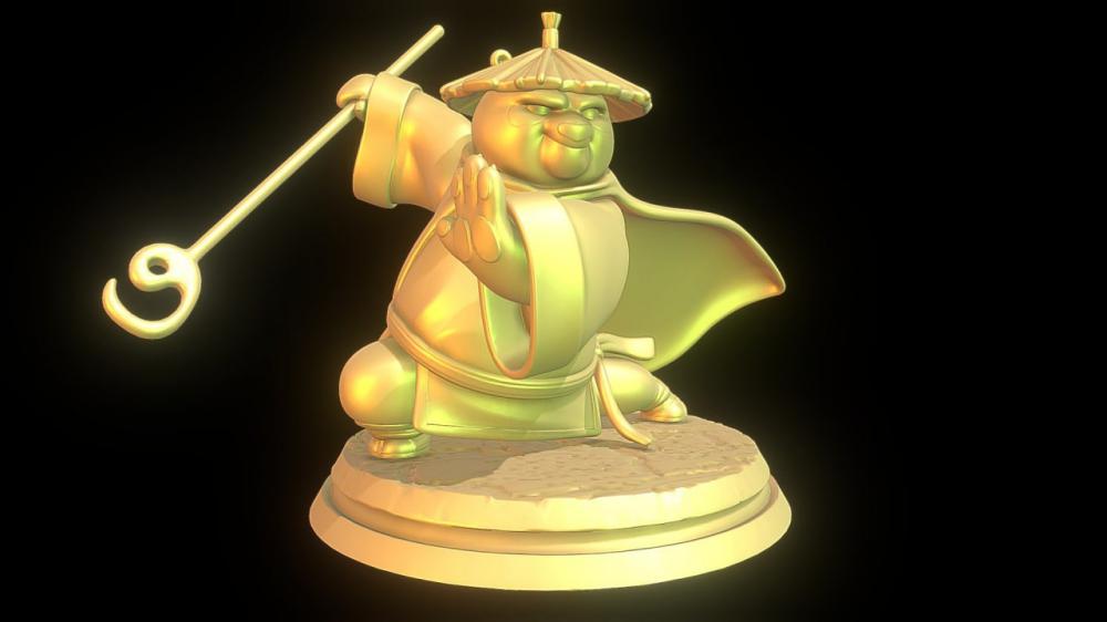 功夫熊貓3D打印模型