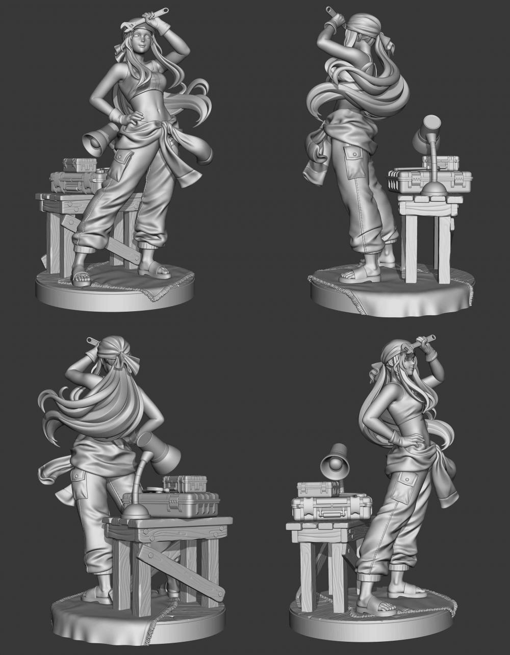 溫莉·洛克貝爾 萌娘3D打印模型