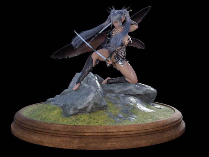 精靈劍士3D打印模型