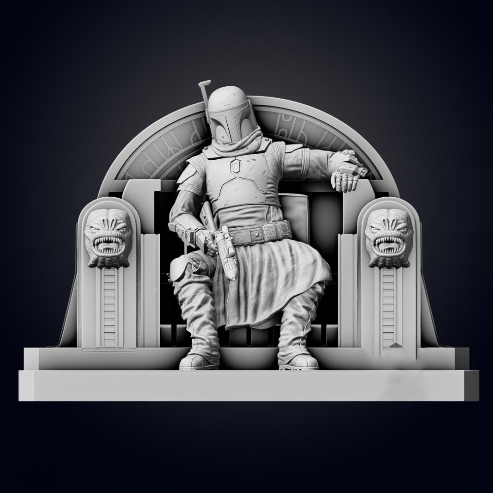 波巴·費(fèi)特3D打印模型