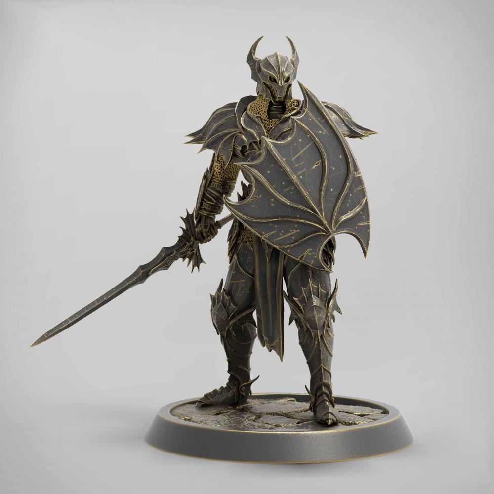 血騎士 劍盾戰(zhàn)士 043D打印模型