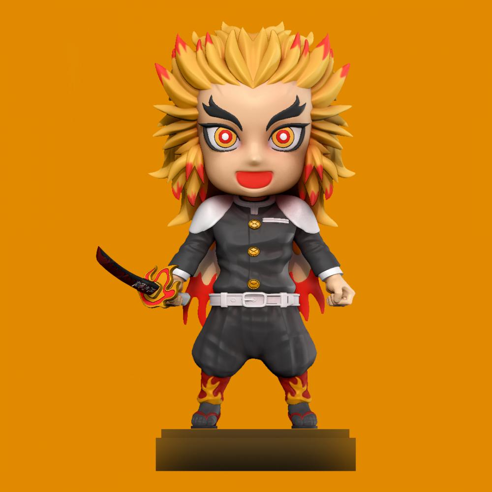 煉獄杏壽郎 Q版3D打印模型