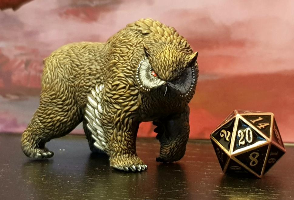 末日變異貓頭鷹熊怪物（大中小）三只3D打印模型