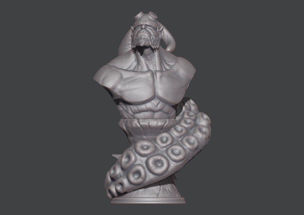 地獄男爵 Hellboy 胸像3D打印模型
