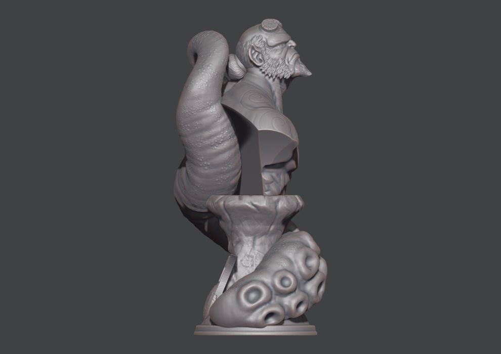 地獄男爵 Hellboy 胸像3D打印模型