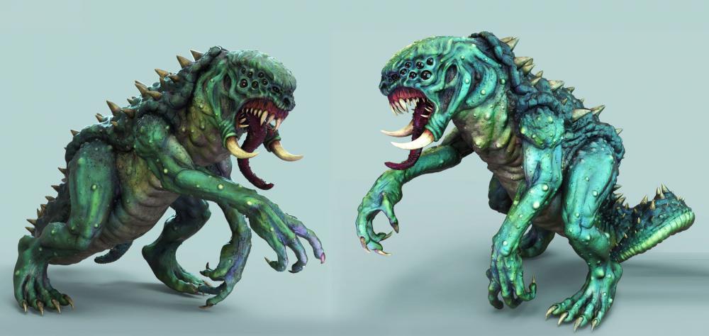 怪獸 巨嘴龍 TARASCA3D打印模型