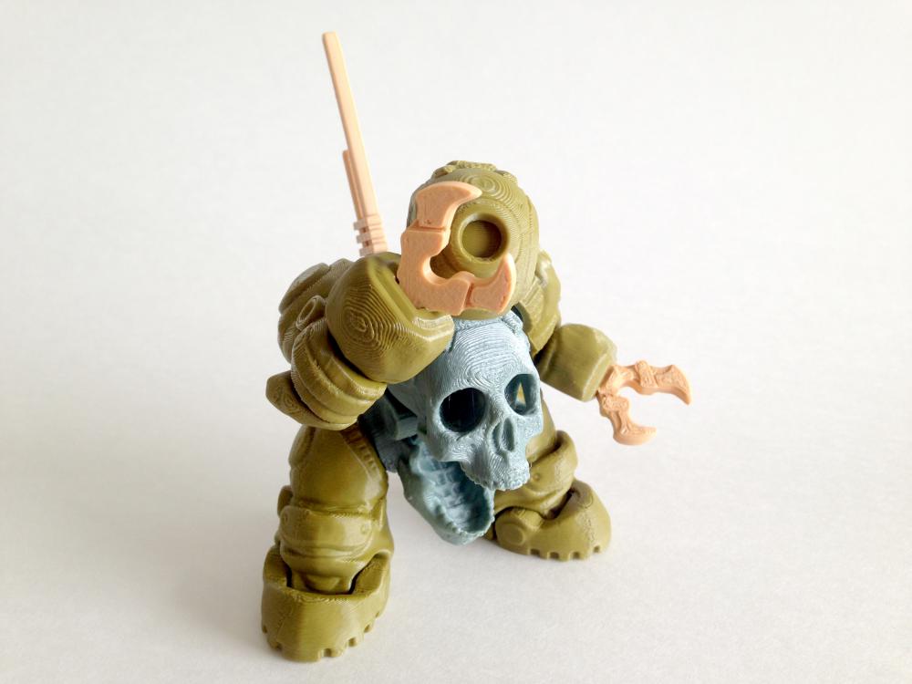 骷髏機器人3D打印模型