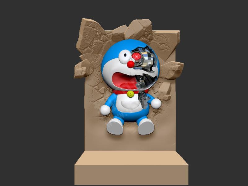 機(jī)器貓 哆啦A夢(mèng) 戰(zhàn)損3D打印模型