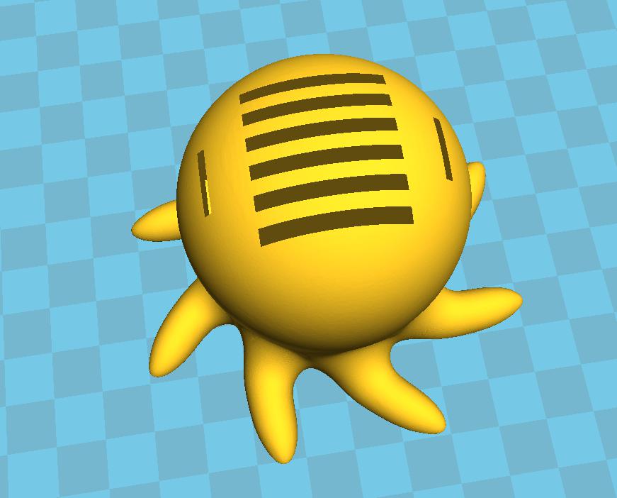 章魚(yú)卡槽3D打印模型