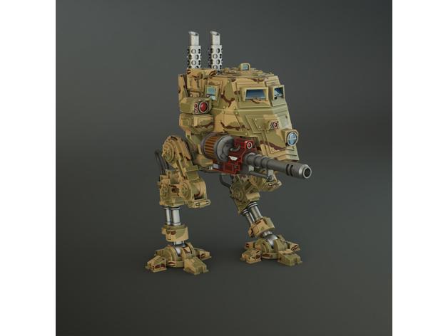 裝甲步行機(jī)3D打印模型